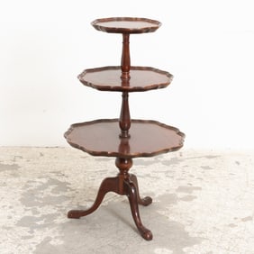 Georgian Style Mahogany Three-Tier Dumbwaiter