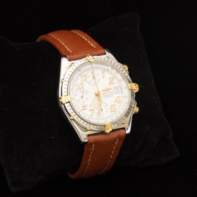 Breitling Stainless Steel and Gold 'Chronomat' Wristwatch