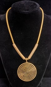 Yves Saint Laurent Gilt-Metal Pendant Necklace