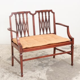 Georgian Style Double Chair Back Settee