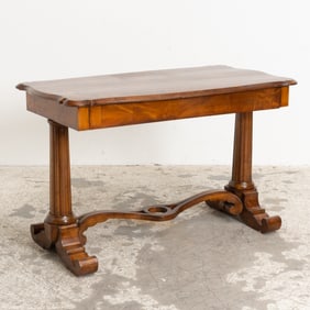 Georgian Style Mahogany One-Drawer Library Table