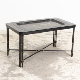Black Lacquer Chinoiserie Low Table