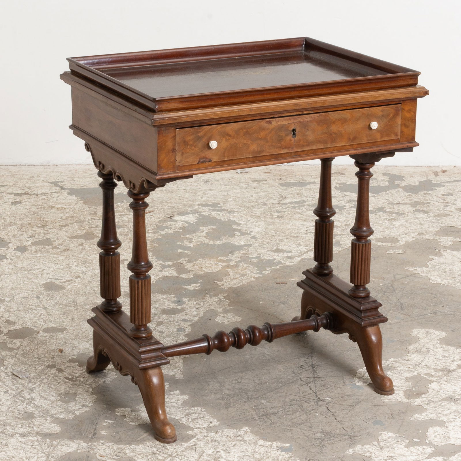 19th Century Mahogany Sewing Table (1 of 6)