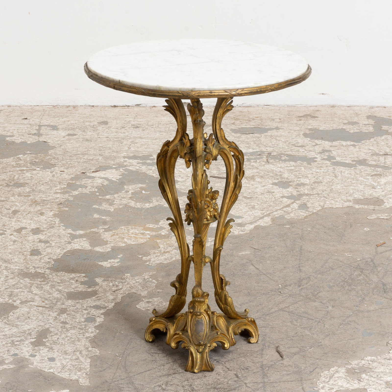 Louis XVI Style Gilt Metal Occasional Table (1 of 4)