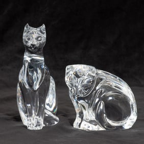 Two Glass Cats