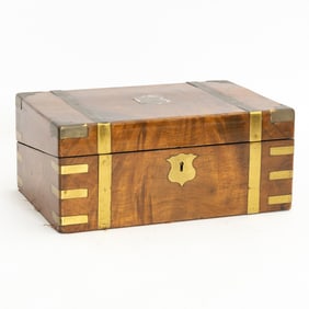 Mahogany Brass Mounted Lap Desk