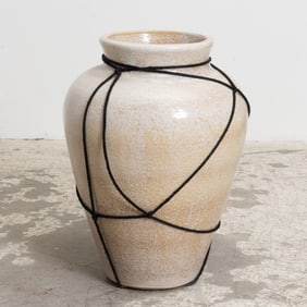 Cream Ceramic Oversize Vase