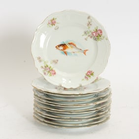 Set of Twelve Royal Austria Porcelain Plates