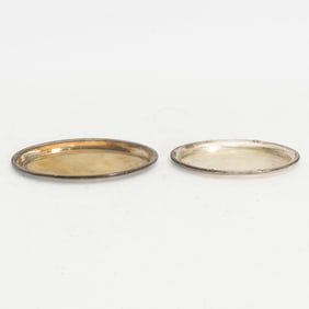 Two 800 Silver Oval Dishes