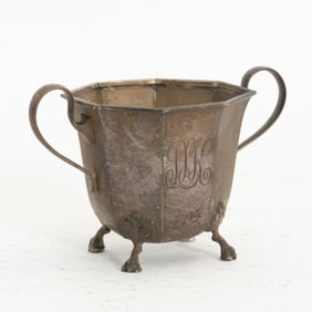 Sterling Silver Double-Handled Sugar Bowl