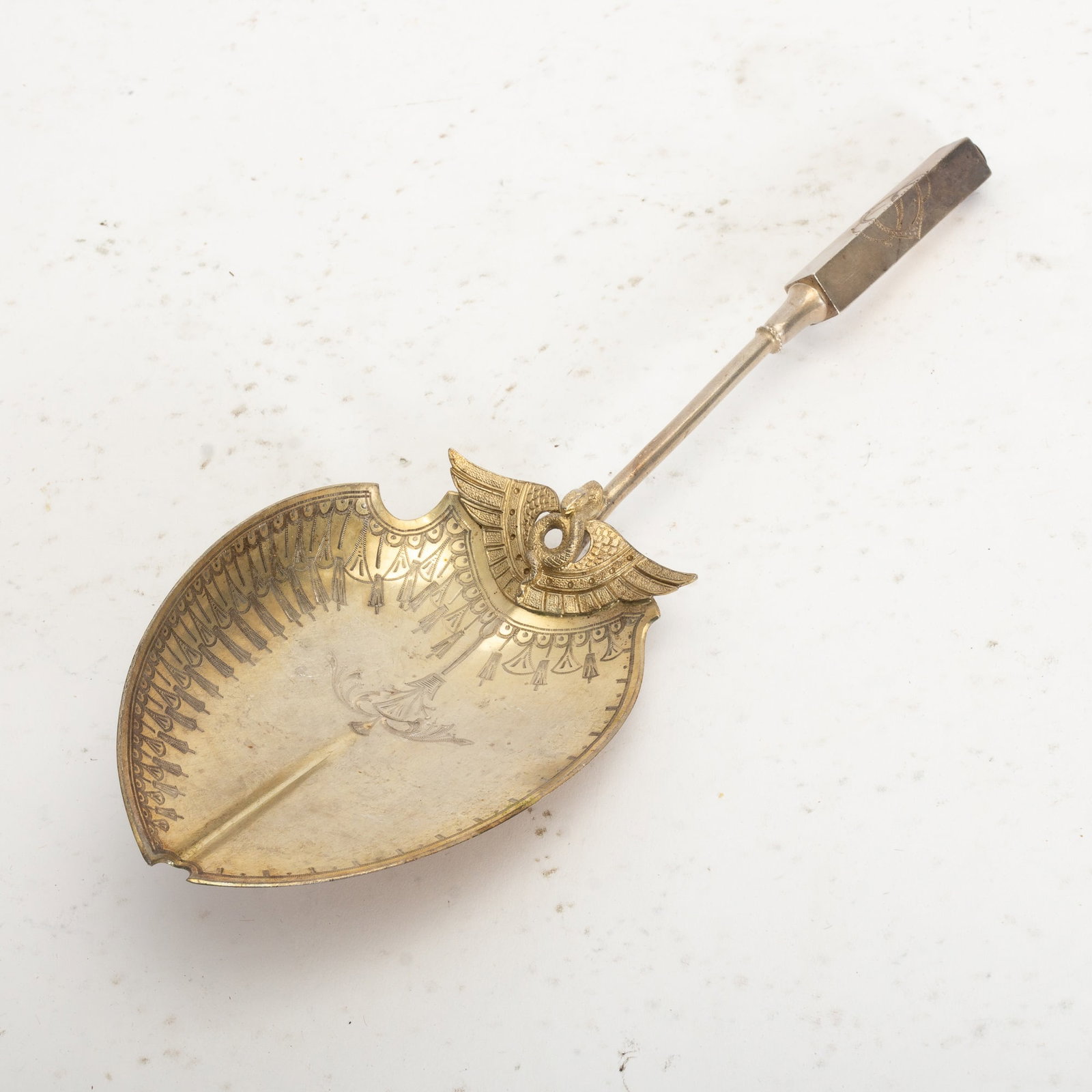 Sterling Silver Serving Spoon: Ap. 3.8 ounces (10 1/2" l) Good