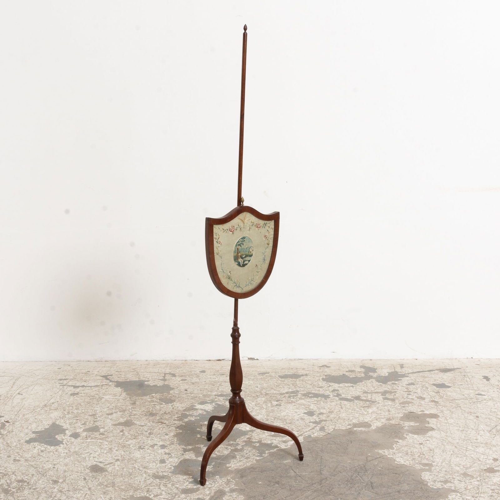 Mahogany Fire Pole Screen (1 of 7)