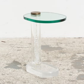 Glass and Acrylic Side Table