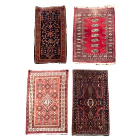 Group of Four Scatter Rugs