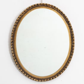 Gilt Oval Mirror