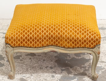 Upholstered Painted Ottoman
