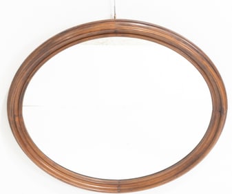 Mahogany Oval Mirror
