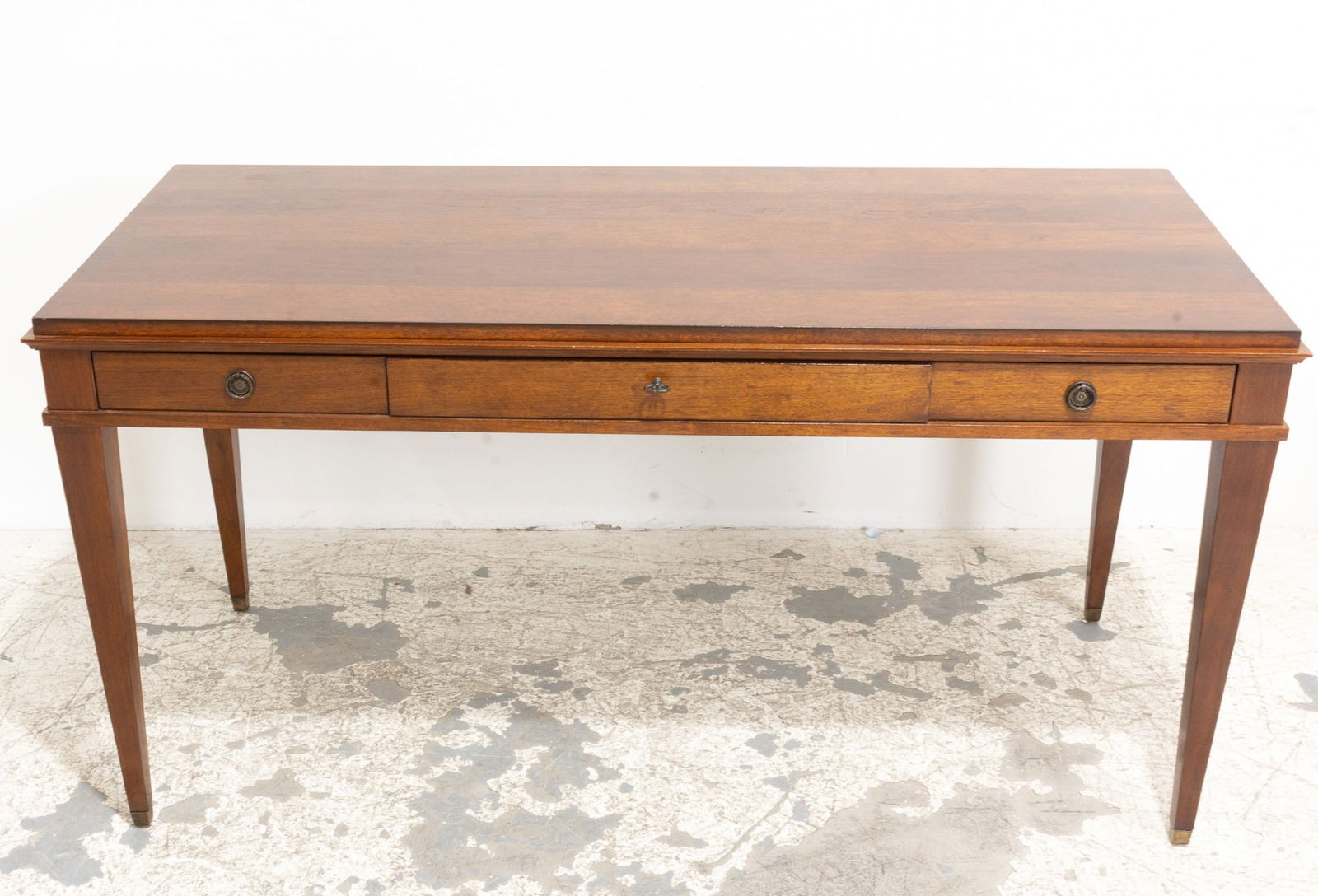 Vintage Birchwood Writing Table (1 of 6)