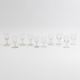 Group of Ten of Liqueur Glasses
