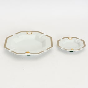 Set of Two Versace Ashtrays