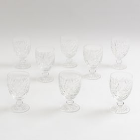 Set of Eight Waterford Goblets
