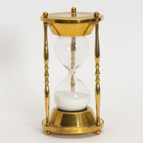 Gilt Metal Hourglass