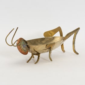 Mexican Brass Cricket Form Centerpiece