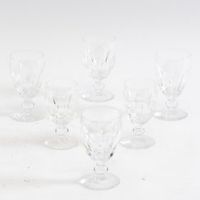 Set of Six Waterford Glass Cordials