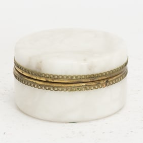 Brass Mounted Hardstone Box