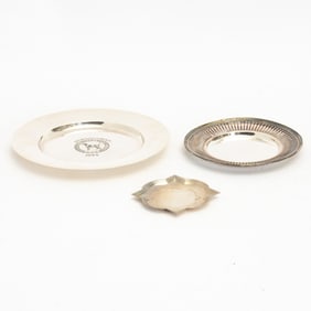 Group of Three Sterling Dishes