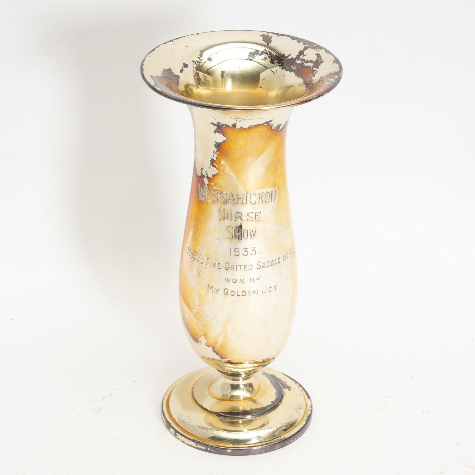 Sterling Trophy Vase: App. 12.18 ounces 10 1/4" h