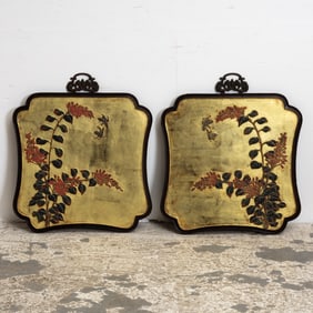 Pair of 18th Century Chinese Lacquer Panels