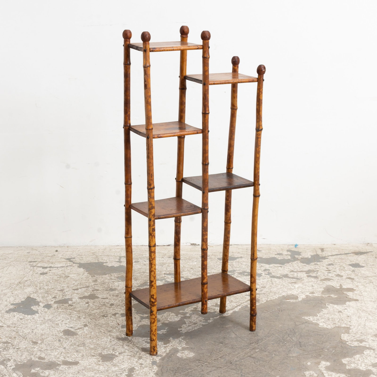 Bamboo Etagere: (42" h x 18 1/2" w x 9 1/2" d)