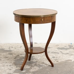 Baker Figured Wood Occasional Table