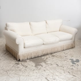 White Upholstered Sofa