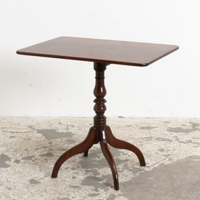 George III Style Mahogany Tilt-Top Table