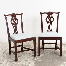 Pair of George III Style Mahogany Side Chairs