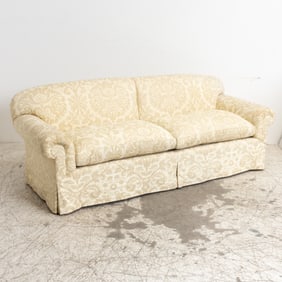 Damask Upholstered Sofa
