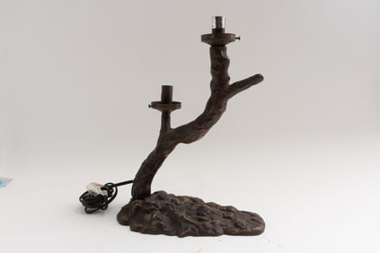 Bronze Tree Branch Form Lamp