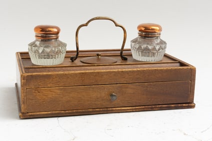 Mahogany Ink Stand