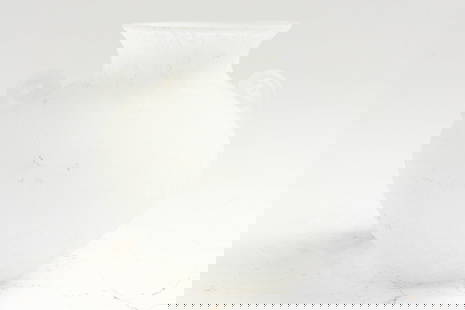 Frosted Glass Urn: (7" h x 8" dia)