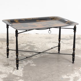 Chinoiserie Tole Tray-Top Table