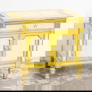 Baker Yellow Painted Minatare Cabinet