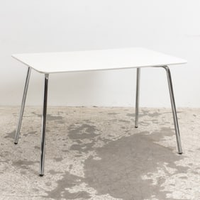 Mid Century Modern Metal Dining Table c
