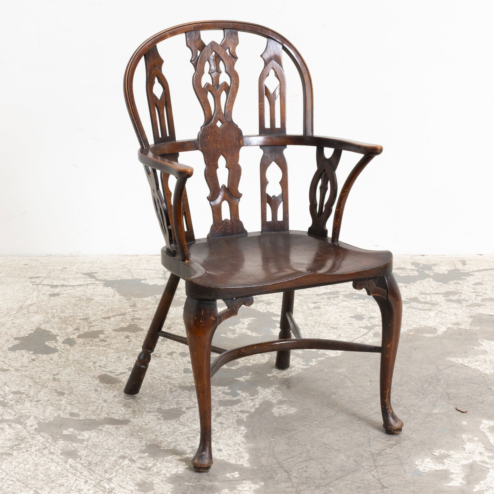 Mahogany Gothic Style Windsor Armchair (1 of 6)
