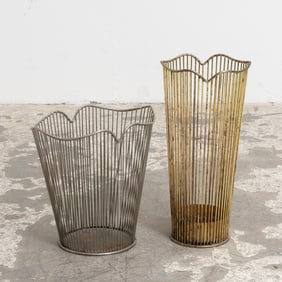 Midcentury Metal Umbrella Stand;
