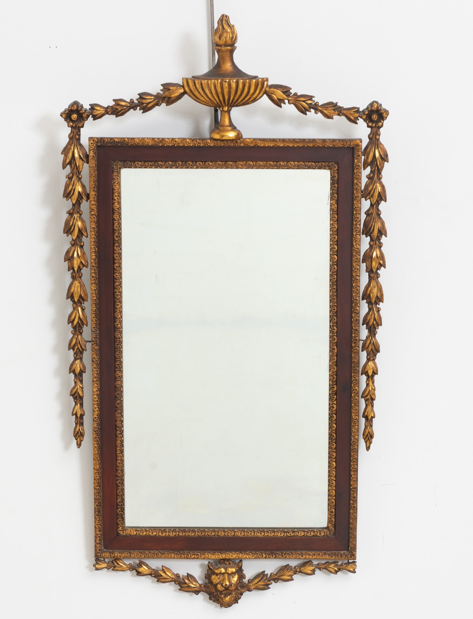 George III Style Partial Gilt Mahogany Mirror (1 of 5)