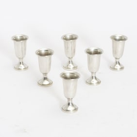Set of Six Weighted Sterling Cordials