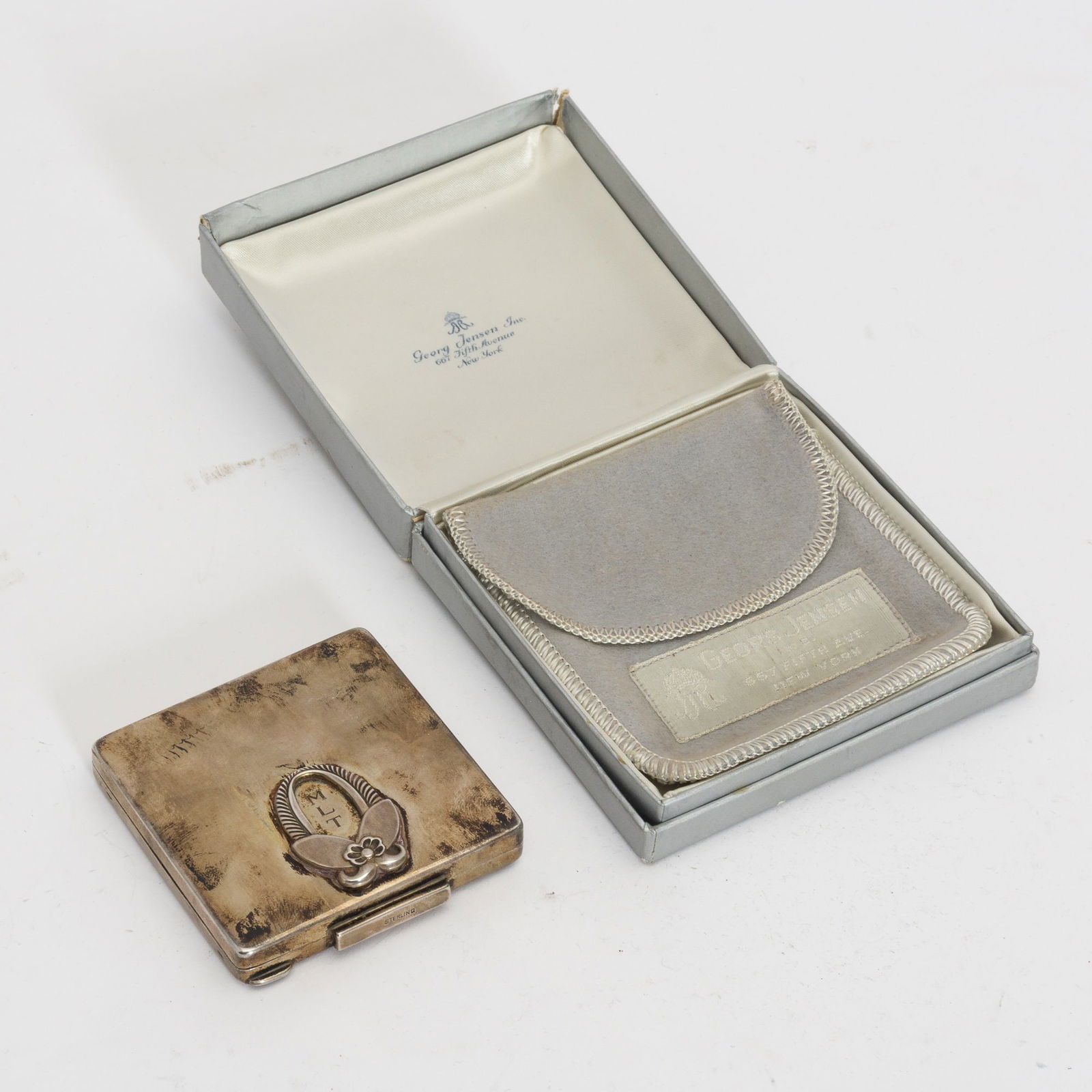 Georg Jensen Sterling Make-Up Powder Compact (1 of 6)