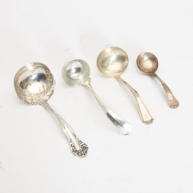 Group of Four Sterling Ladles
